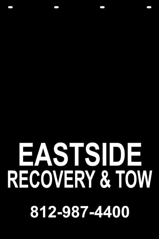 Image of Stock Letter Mud Flap for Eastside Recovery & Tow