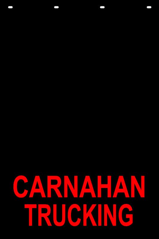 Image of Stock Letter Mud Flap for Carnahan Trucking